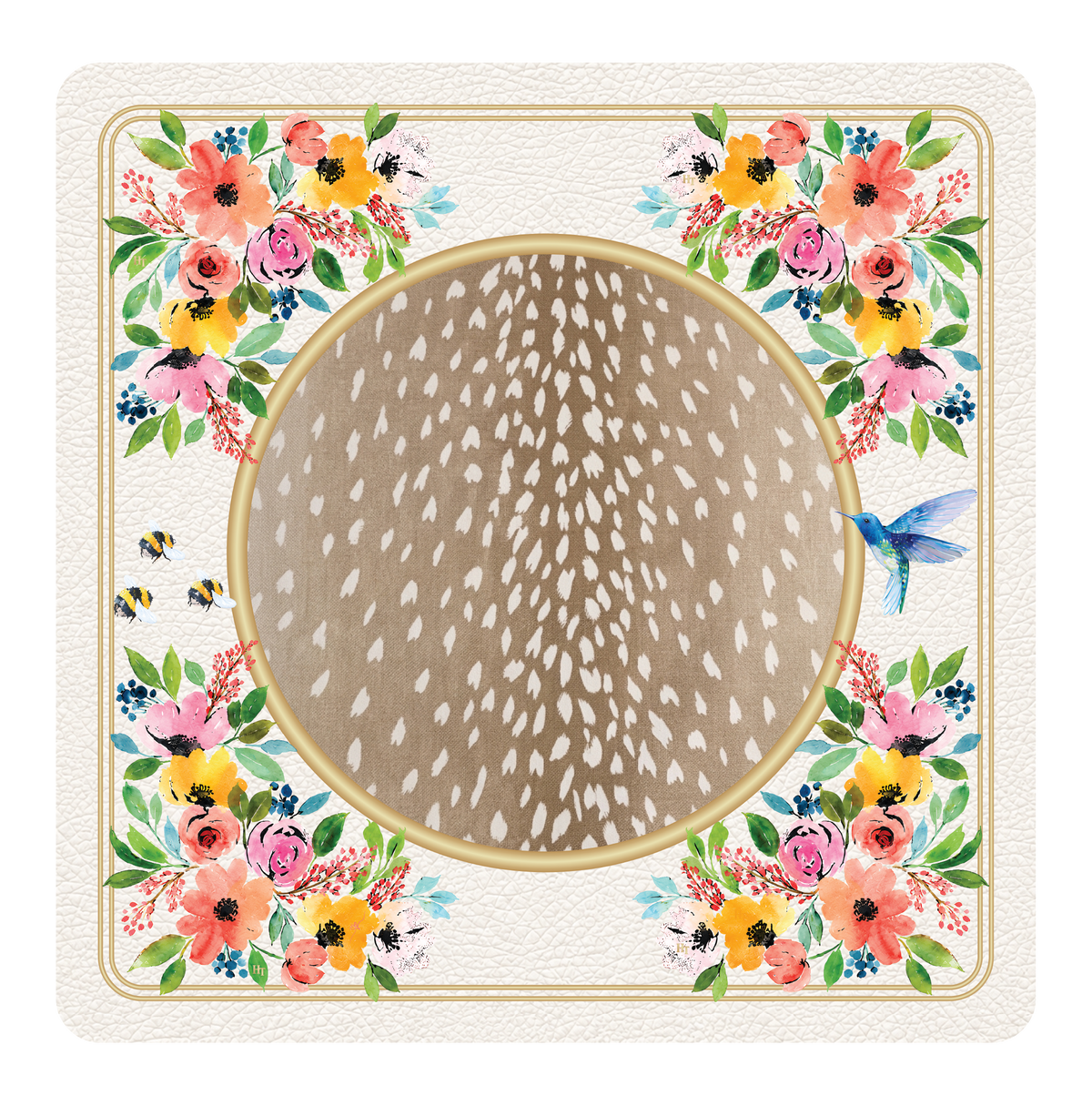 Mahjong Mat w/ Pouch | Wildbloom, Salt | house of tiles | PRE-ORDER