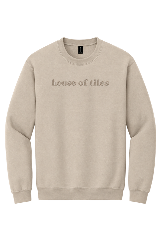 house of tiles | Embroidered Crewneck Sweatshirt | PRE-ORDER